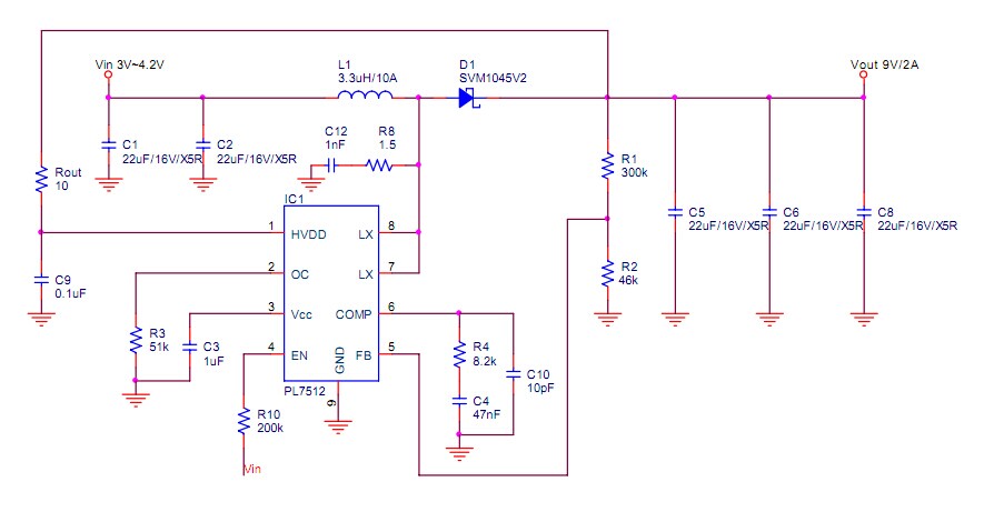 5V陞壓8.4V2A，高效率陞壓IC，可調(diào)限流