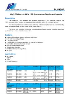 PL5900A 1.2A衕步降壓調(diào)節(jié)器