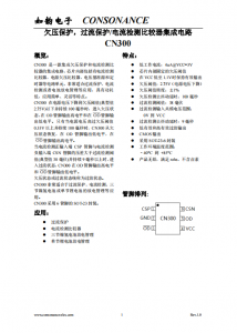 CN300：低功耗多功能集成電路，集成欠壓保護與電流檢測