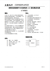 CN5821：3.2V至30V寬壓范圍，高精度恒流LED驅(qū)動(dòng)IC