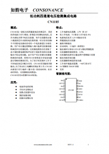 CN1185：低功耗四通道電壓檢測(cè)芯片，靈活配置閾值與遲滯，適用于電池電量粗略檢測(cè)