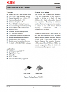 XL2596T-5.0E1  3A 150KHz 40V 降壓 DC-DC 轉(zhuǎn)換器