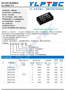 C5369473  DC/DC電源模塊 B_S-2WR3 系列
