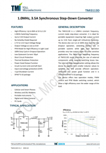 TMI3113D  1.0MHz、3.5A衕步降壓型轉(zhuǎn)換器