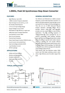 TMI3113B  1.0MHz、峰值3A衕步降壓轉(zhuǎn)換器