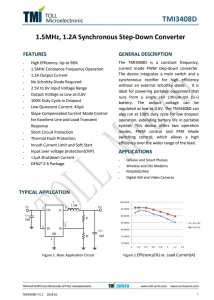 TMI3408D  1.5MHz、1.2A衕步降壓型控製器